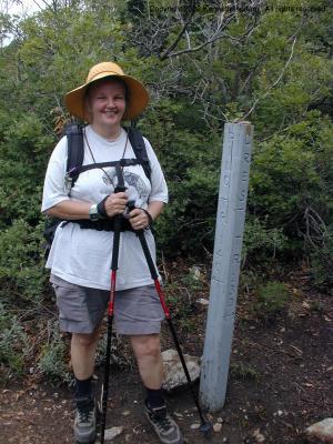 Diana at the Crest trail
