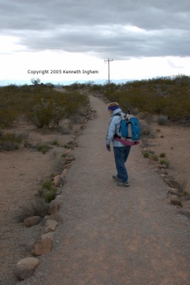 Diana Northup on the trail