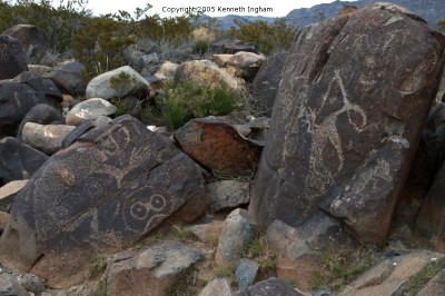 Petroglyphs along the trail