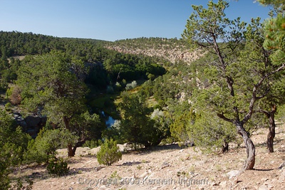 View from campground into the canyon

