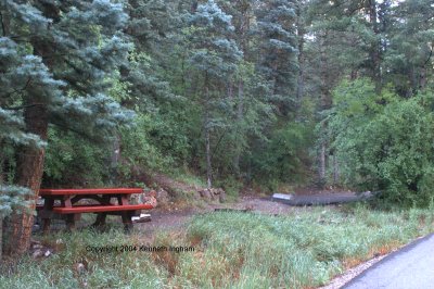 Site 16 at Columbine Canyon campground
