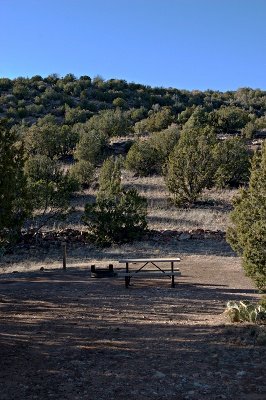 campsite without a shelter
