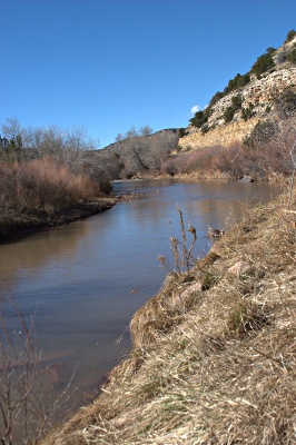 The Rio Pecos at Villanueva State Park
