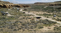 View of the campground from the Canyon Overlook Trail
