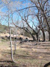 One of the water canyon campground campsites
