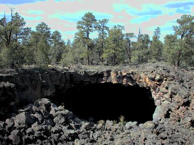 The entrance to Four Windows Cave
