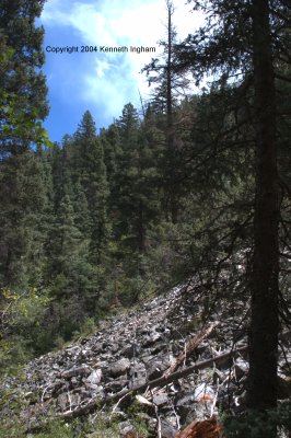 talus slope
