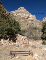 Line cabin halfway up the Dog Canyon trail