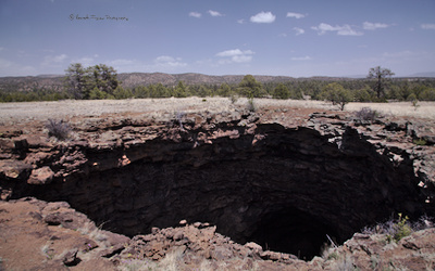 The eastern of the double sinks
