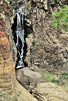 The upper falls on the RIo Frijoles

