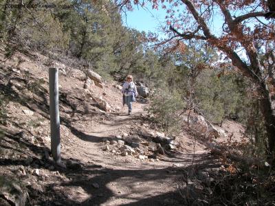 Diana Northup on the trail
