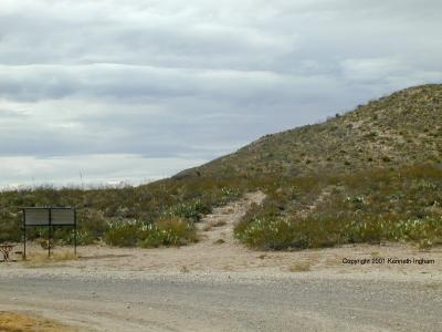The guano road trail trailhead
