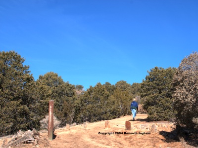 Sandia Crest from the Piedra Lisa trailhead
