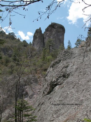 Canyon wall and scenery
