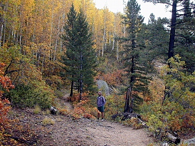 Richard on the trail
