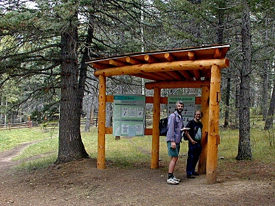 Richard Liska and Michael Wester at the trailhead
