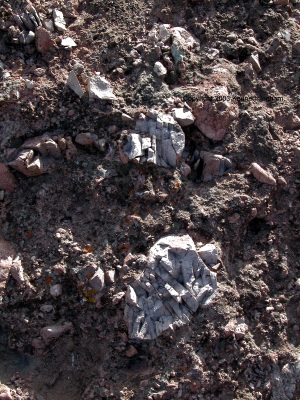 rocks in the wall
