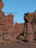 The canyon and some of the interesting rock formations.
