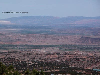 Jemez mountains from Tunnel Spring trail
