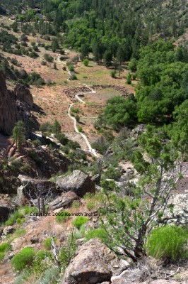 Tyuonyi and the trail through it
